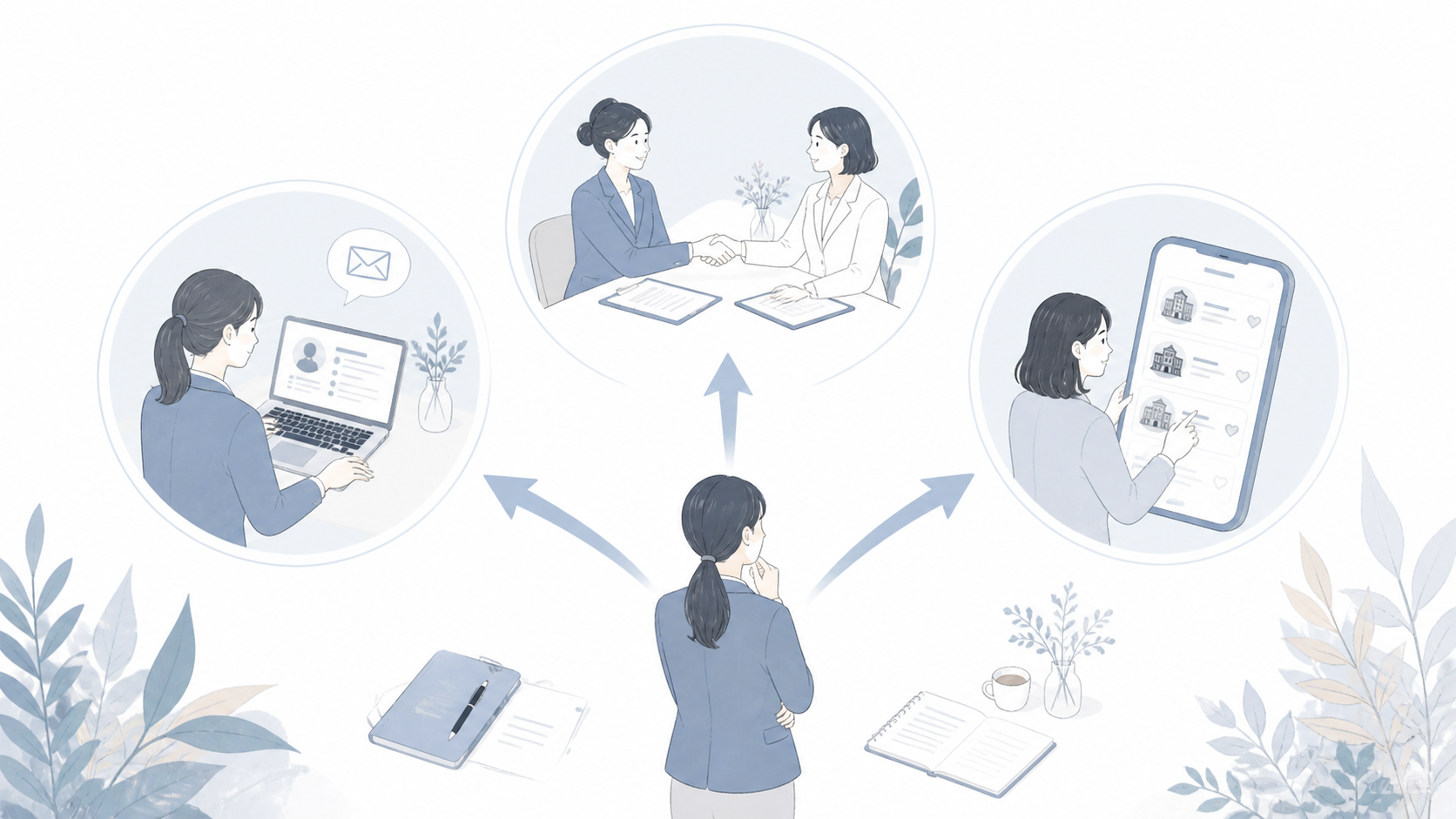 ウェディングプランナーが3つの探し方(直接契約・仲介会社経由・マッチングプラットフォーム)を見比べ